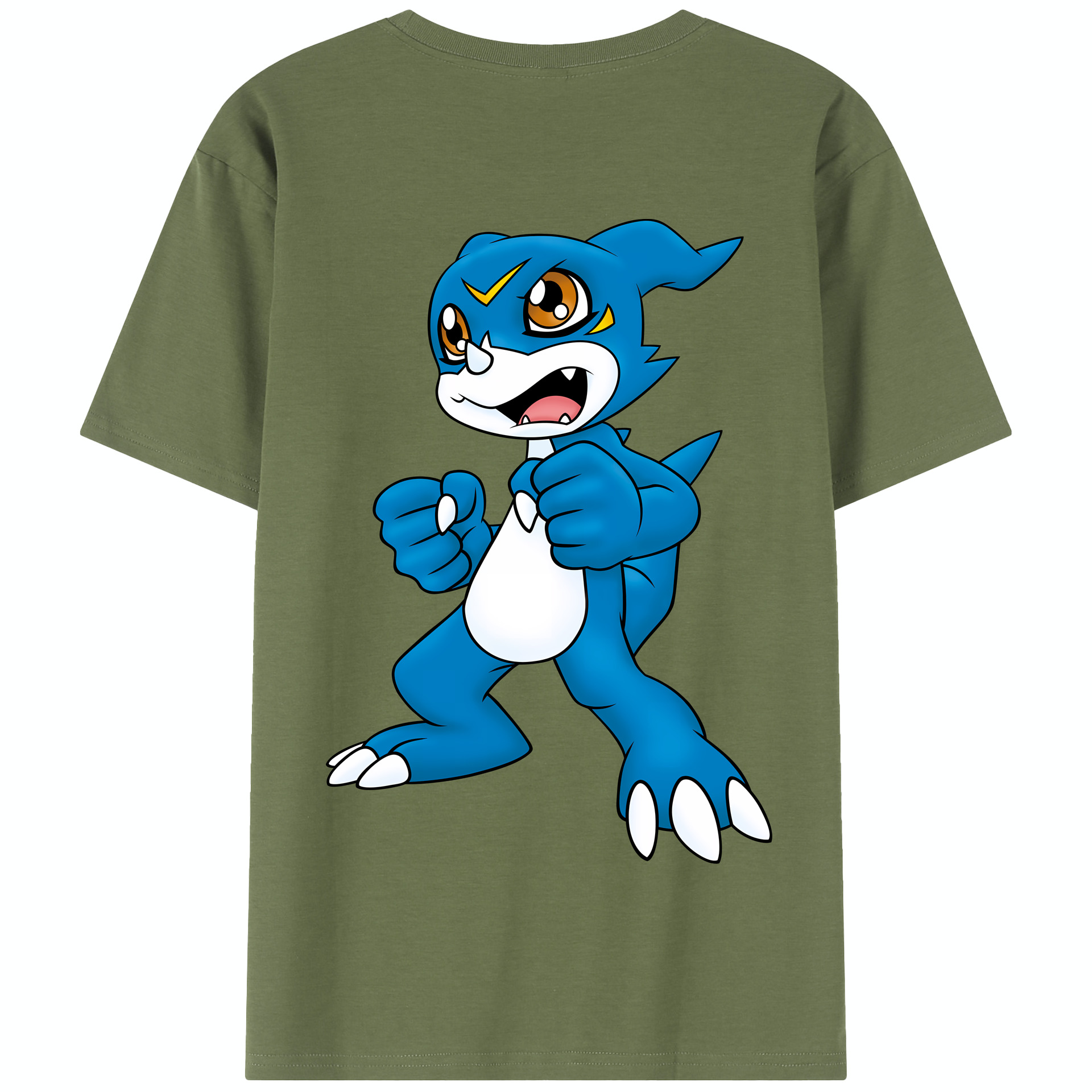 （画像用） Digimon デジタルモンスター/デジモン 綿100％半袖Tシャツ（背面プリント）